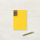 Alle großen Gemälde beginnen mit einem Pinselstric Post-it Klebezettel (Auf Schreibtisch)