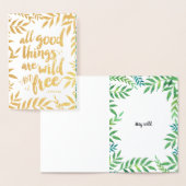 Alle guten Dinge sind frei & frei Folienkarte (Anzeige)