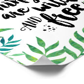 Alle guten Dinge sind frei und frei | Art Print Poster (Ecke)