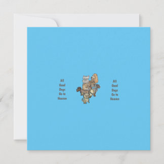 Alle guten Hunde gehen in den Himmel Karte