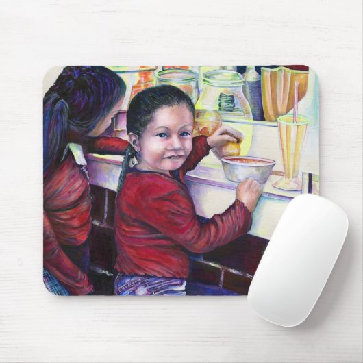 Alle guten kleinen Mädchen bekommen Eiscreme, Mexi Mousepad (Mit Mouse)