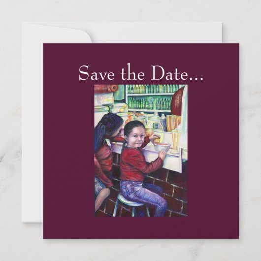 Alle guten kleinen Mädchen bekommen Eiscreme, Mexi Save The Date (Vorderseite)