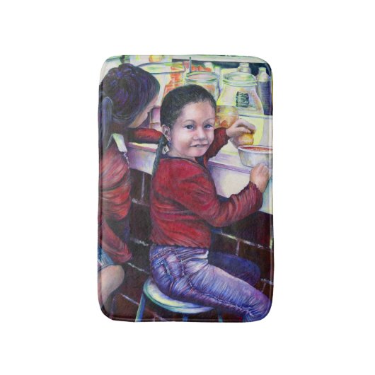 Alle guten Mädchen bekommen Eiscreme Badematte (Vorderseite Vertikal)