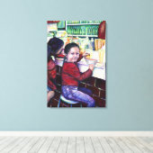 Alle guten Mädchen bekommen Eiscreme Leinwanddruck (Insitu (Holzboden))