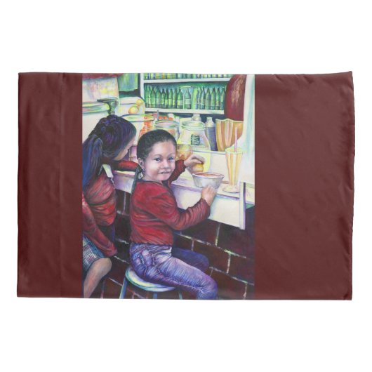 Alle guten Mädchen erhalten Eiscreme Kissenbezug (Rückseite)