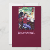 Alle guten Mädchen erhalten Eiscreme Magneteinladung (Vorderseite)