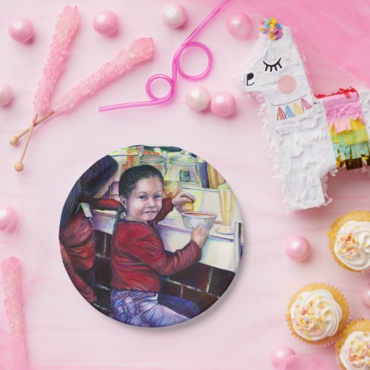 Alle guten Mädchen erhalten Eiscreme Pappteller (Party)