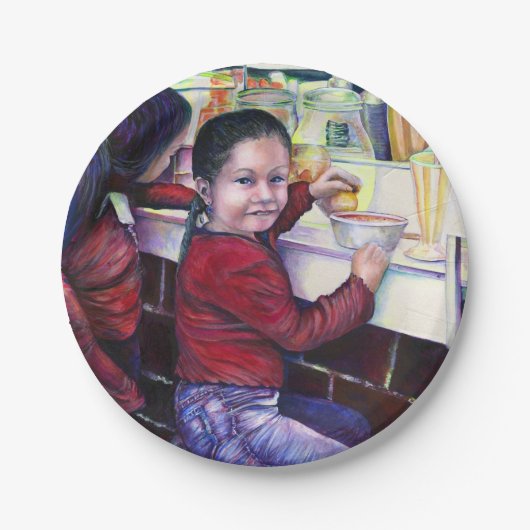 Alle guten Mädchen erhalten Eiscreme Pappteller (Vorderseite)