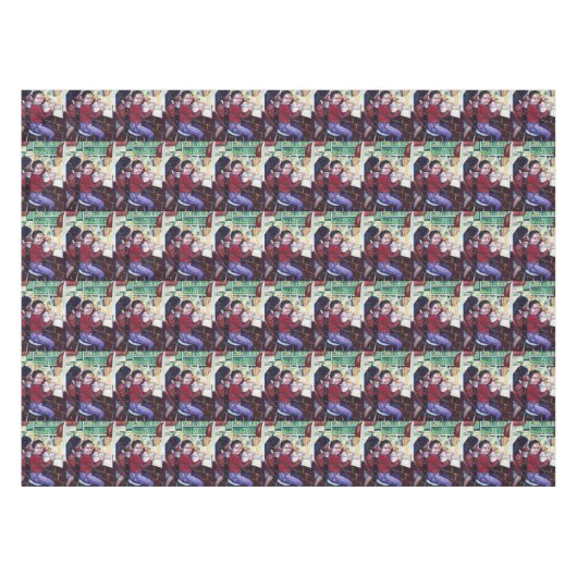 Alle guten Mädchen erhalten Eiscreme Tischdecke (Vorderseite (Horizontal))