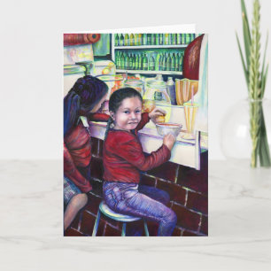 Alle guten Mädchen erhalten Ice Creme Grußkarte Karte