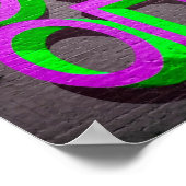 Alle guten Nebel Lila grün Poster (Ecke)