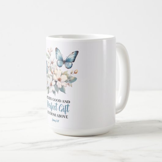 Alle guten und perfekten Geschenke Christliche Tas Kaffeetasse (VorderseiteRechts)