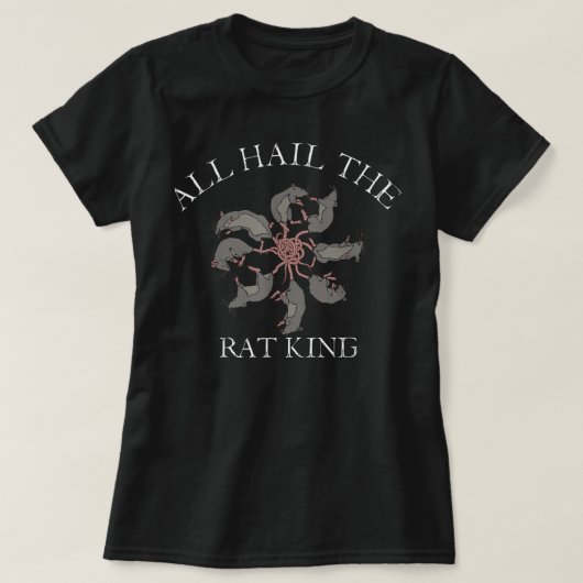 Alle Hagel der Rat King Mittelalterliche Rats Nage T-Shirt (Design vorne)