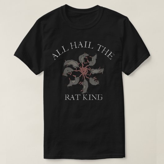 Alle Hagel der Rat King Mittelalterliche Rats Nage T-Shirt (Design vorne)