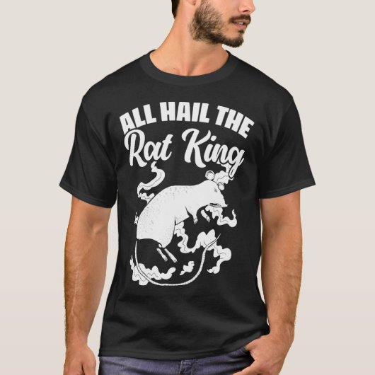 Alle Hagel der Rat König Mittelalterliche Maus Rod T-Shirt (Vorderseite)
