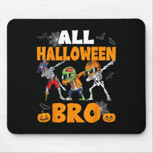 Alle Halloween Bro Dabbing Skeleton Kürbislaterne Mousepad