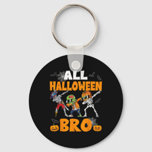 Alle Halloween Bro Dabbing Skeleton Kürbislaterne Schlüsselanhänger