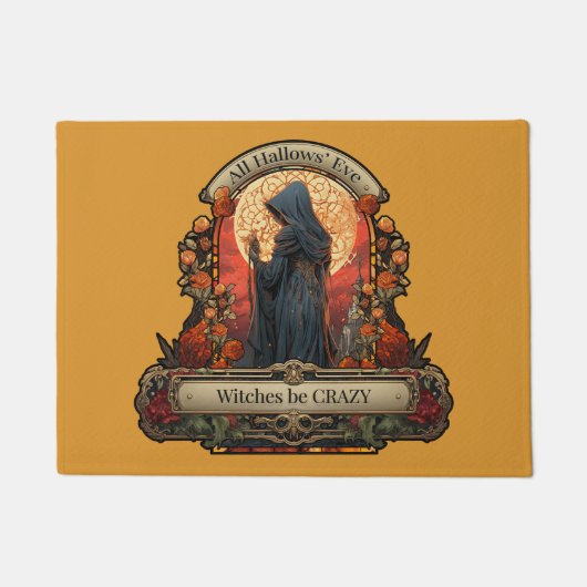 Alle Hallow's Eve Hexen sind verrücktes Halloween- Fußmatte (Vorderseite)