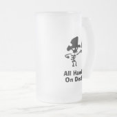 Alle Hände an Deck abgeben Mattglas Bierglas (VorderseiteRechts)