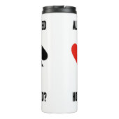 Alle Hände (Bridge) können in beide Richtungen ges Thermosbecher (Rückseite)