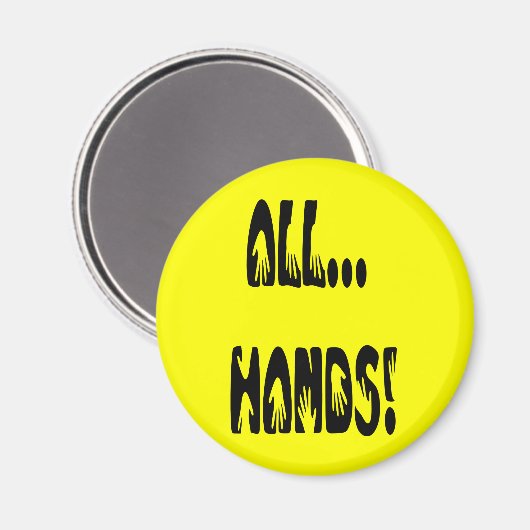 Alle Hände Magnet (Vorderseite/Rückseite)