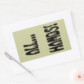 Alle Hände Rechteckiger Aufkleber (Umschlag)