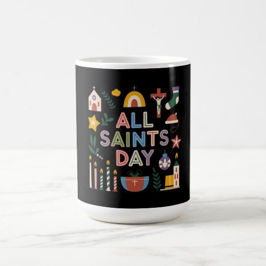 Alle Heiligen feiern den bedeutsamen Tag Kaffeetasse (Mittel)