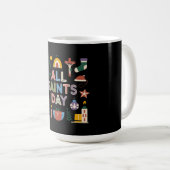 Alle Heiligen feiern den bedeutsamen Tag Kaffeetasse (VorderseiteRechts)