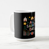 Alle Heiligen feiern den bedeutsamen Tag Kaffeetasse (Vorderseite Links)