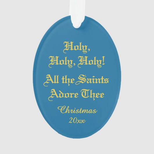 Alle Heiligen lieben dich (VVP OO2) mit Text Oval Ornament (Rückseite)