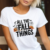 Alle Herbstfälle Halloween Skeleton Pumpkin Tri-Blend Shirt
