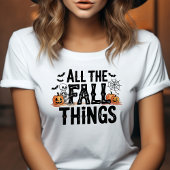 Alle Herbstfälle Halloween Skeleton Pumpkin Tri-Blend Shirt