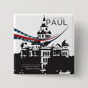 Alle herein für Paul - quadratischer Knopf Button