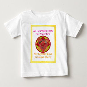 Alle Herzen gehen Zuhause für Valentiner Kunstdruc Baby T-shirt