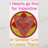 Alle Herzen gehen Zuhause für Valentiner Kunstdruc Briefpapier (Vorderseite)