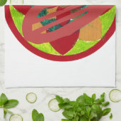 Alle Herzen gehen Zuhause für Valentiner Kunstdruc Geschirrtuch (Gefaltet)