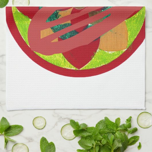 Alle Herzen gehen Zuhause für Valentiner Kunstdruc Geschirrtuch (Gefaltet)