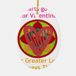 Alle Herzen gehen Zuhause für Valentiner Kunstdruc Keramik Ornament