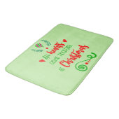 Alle Herzen kommen am Weihnachtsfeiertag zusammen, Badematte (Schrägansicht)