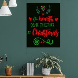 Alle Herzen kommen am Weihnachtsfeiertag zusammen, Poster
