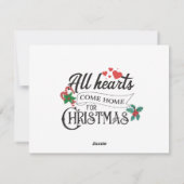 Alle Herzen kommen zu Weihnachten Zuhause (Rückseite)