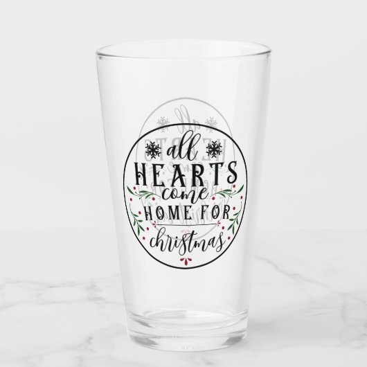 Alle Herzen kommen Zuhause... Glas (Rückseite)