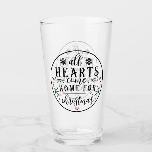 Alle Herzen kommen Zuhause... Glas (Vorderseite)