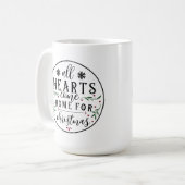 Alle Herzen kommen Zuhause... Kaffeetasse (Vorderseite Links)