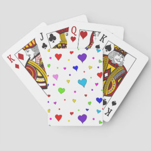 Alle Herzen mehrfarbige Classic Playing Cards Spielkarten