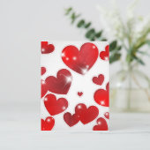 Alle Herzen Postkarte (Stehend Vorderseite)