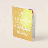 Alle Herzen treffen sich bei Christmas Gold, ZSG Folienkarte (Vorderseite)