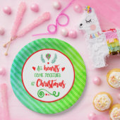 Alle Herzen treffen sich zu Weihnachten Pappteller (Party)