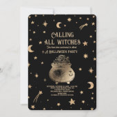 Alle Hexen als Himmelsreich bezeichnen Einladung (Vorderseite)