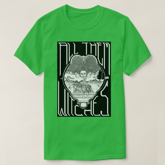 Alle Hexen ATW schwarz-weiß T-Shirt (Design vorne)